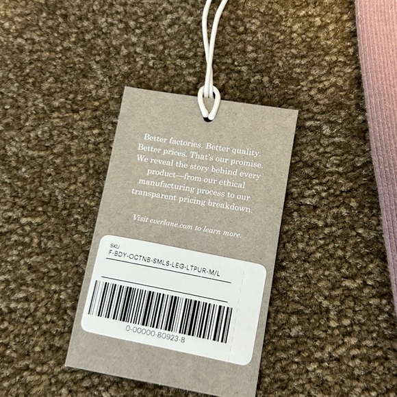 EVERLANE The Seamless Leggings Dusty Lavender NWT - Picture 7 of 7